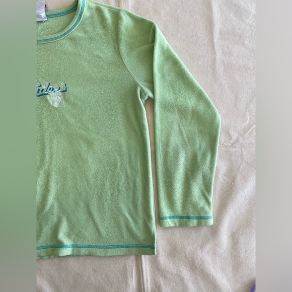 NFL for Her Raiders Lime Green Long Sleeve Fleece Sweater Embroidered Logo Large - Picture 4 of 7